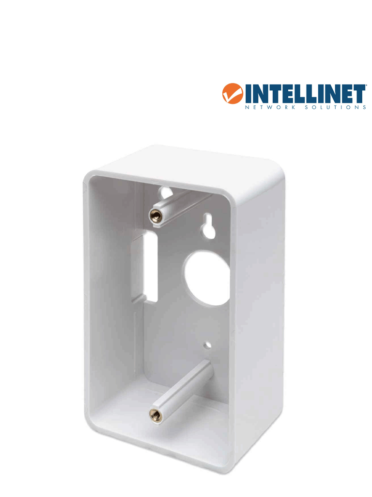 INTELLINET 517874 Caja para pared Conexión sencilla, 4.8 cm de profundidad, blanco Conexión sencilla, 4.8 cm de profundidad, blanco