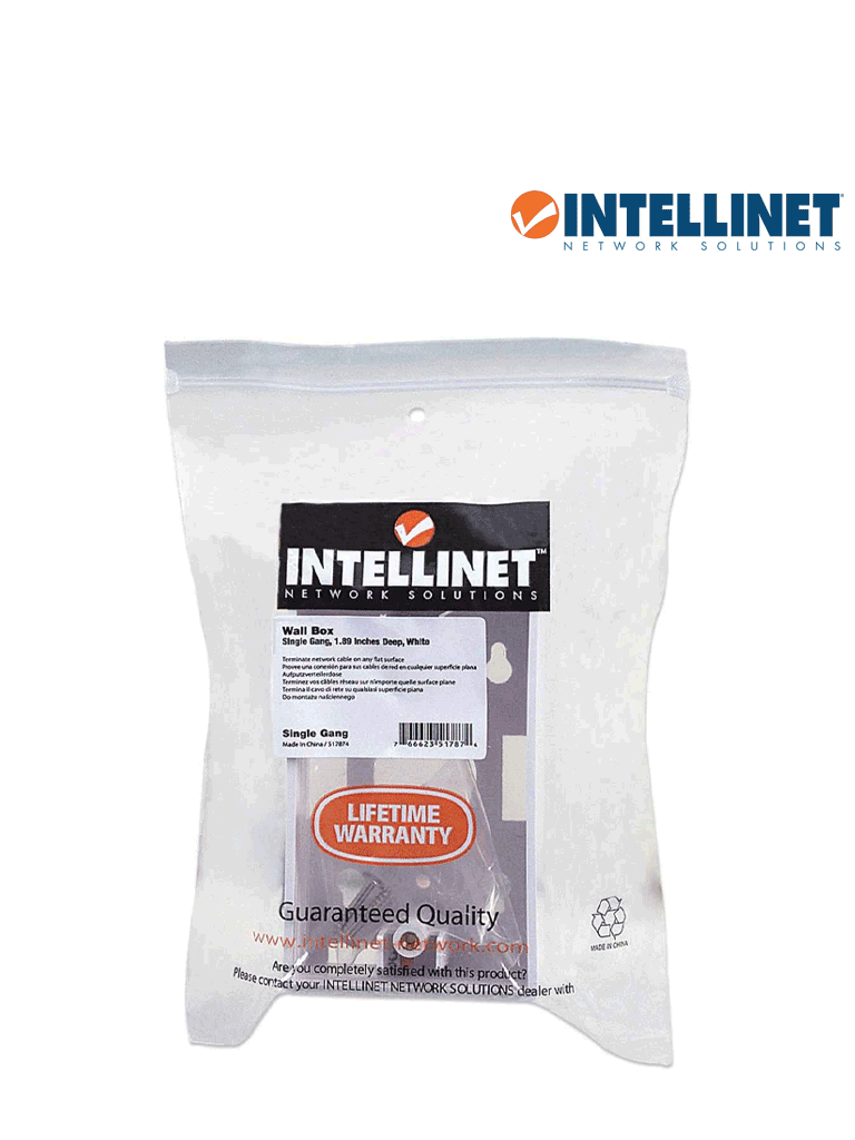 INTELLINET 517874 Caja para pared Conexión sencilla, 4.8 cm de profundidad, blanco Conexión sencilla, 4.8 cm de profundidad, blanco - Imagen 5