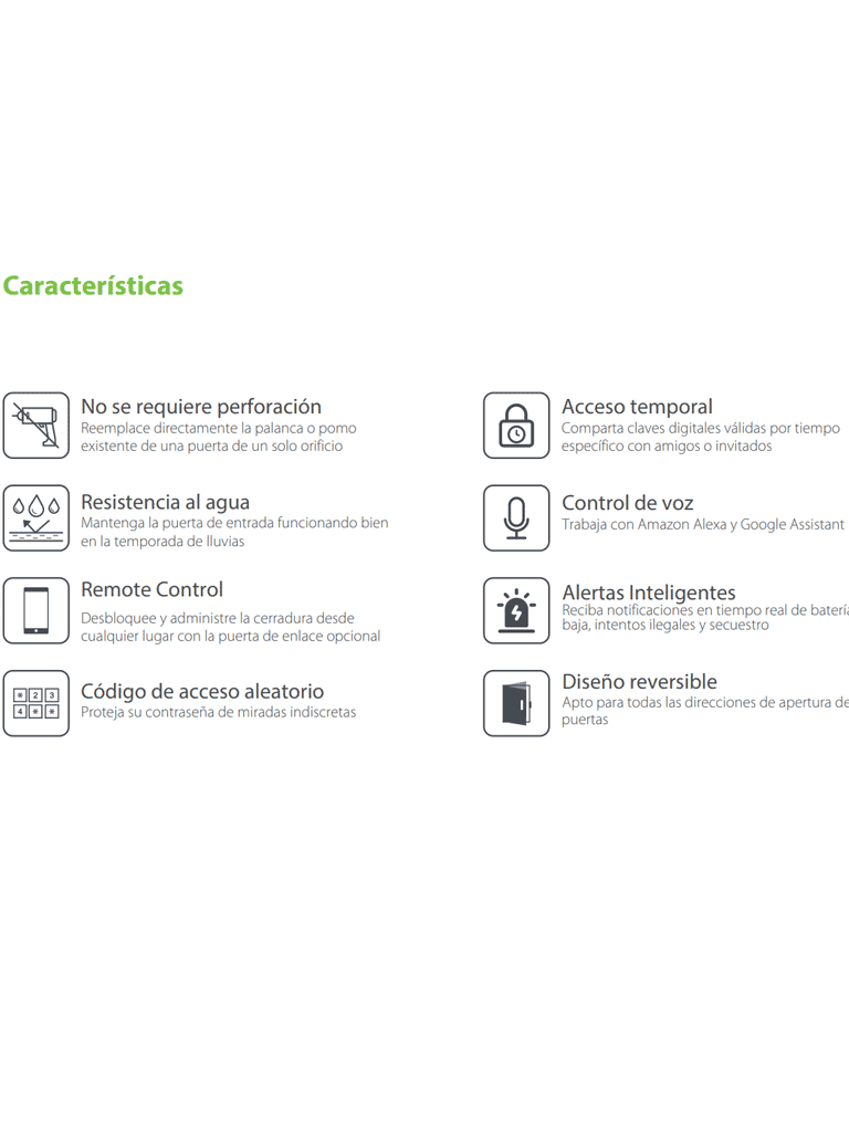 ZKTECO ML200 - Cerradura inteligente con teclado/ Bluetooth / 100 Usuarios / Compatible con app Zsmart #TECNOWEEN #TW2 - Imagen 8