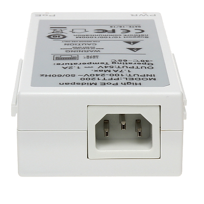 DAHUA PFT1200 - Inyector Hi-Poe Midspan Gigabit/ Soporta PoE/PoE+/ Soporta Hi-PoE 60 Watts para PTZ/ Indicadores Led de Status/ Funciona con Extensor: PFT1300 para conexión en Cascada/ Instalación en Pared/ - Imagen 5