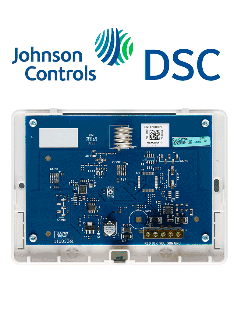 DSC HSM2164 - Módulo Receptor Power Series NEO para recepción de dispositivos 433 Mhz