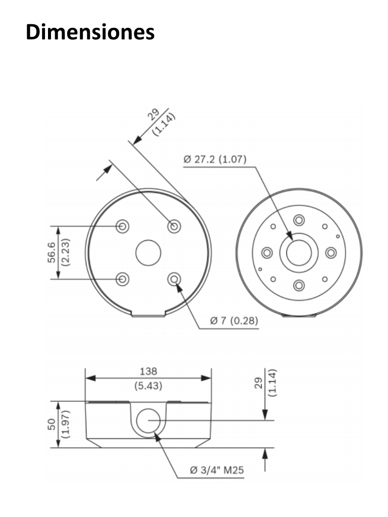 BOSCH V_NDAUPSMB - Caja de montaje en superficie SMB para montaje en pared o tuberia - Imagen 11