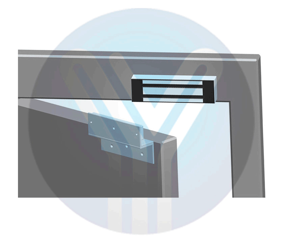 YLI YM500NWPACK - Paquete de Cerradura Magnética para exterior YM500NW y Soporte de Fijación tipo ZL / Fuerza de Sujeción 500kg (1200LB) / Para puertas de madera, vidrio y metálicas / IP68 - Imagen 3