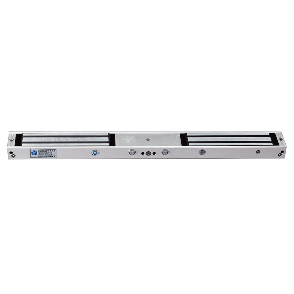 YLI YM180NDLED - Cerradura Magnética Doble con Indicador Led para Control de Acceso / Interior / Fuerza de Sujeción 180 Kg o 350 Lbs por lado / Compatible con Soporte MBK180NDZL y MBK180U - Imagen 3