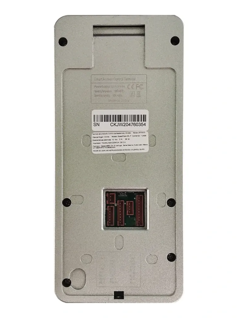 ZKTECO SpeedFaceV5LPWIFI - Control de Acceso y Asistencia Visible Light con Autenticación Facial (6000 Rostros), Huella Digital BioID+ (6000), Tarjeta ID 125 KHz (10000), Verificación por Palma (3000), Soporta 200,000 Eventos y Conectividad TCP/IP o WiFi - Imagen 5