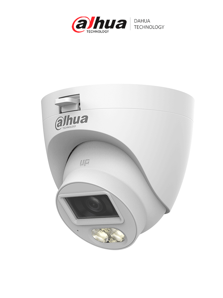 DAHUA DH-HAC-HDW1500CLQN-IL-A-S3-DIP - Camara Domo de 5 Megapixeles/ Iluminación Dual Inteligente + FullColor/ Lente de 2.8 mm/ 106 Grados de Apertura/ 20 Metros de IR y Luz Visible/ Micrófono Integrado/ IP67/ Soporta: CVI/CVBS/AHD/TVI/ #LoNuevo