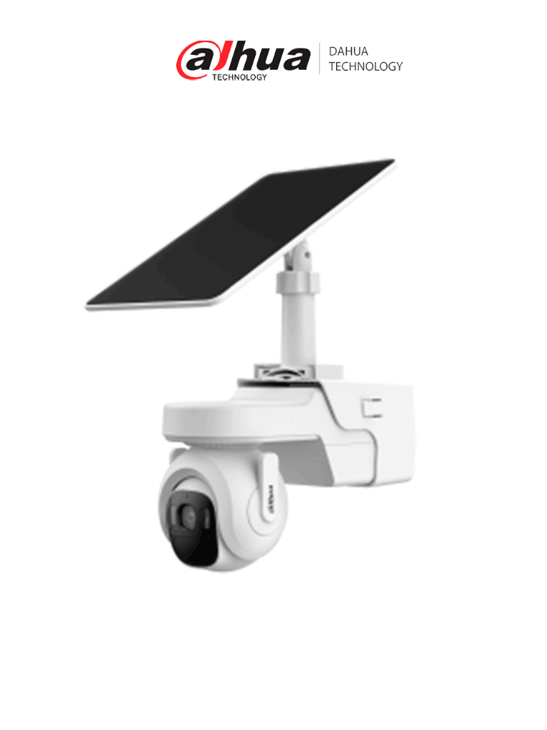 DAHUA DH-KIT/BP4A-4G/M0508 - Kit cámara PT 4G/ 4MP/panel solar/Batería/ SMD/ Sirena y luz de disuasión activa/Audio bidireccional/ Iluminador dual inteligente/IR 30 m/ luz cálida 20m/ Modo AOV (vídeo siempre activo)/ Ranura para Micro SD// IP66/