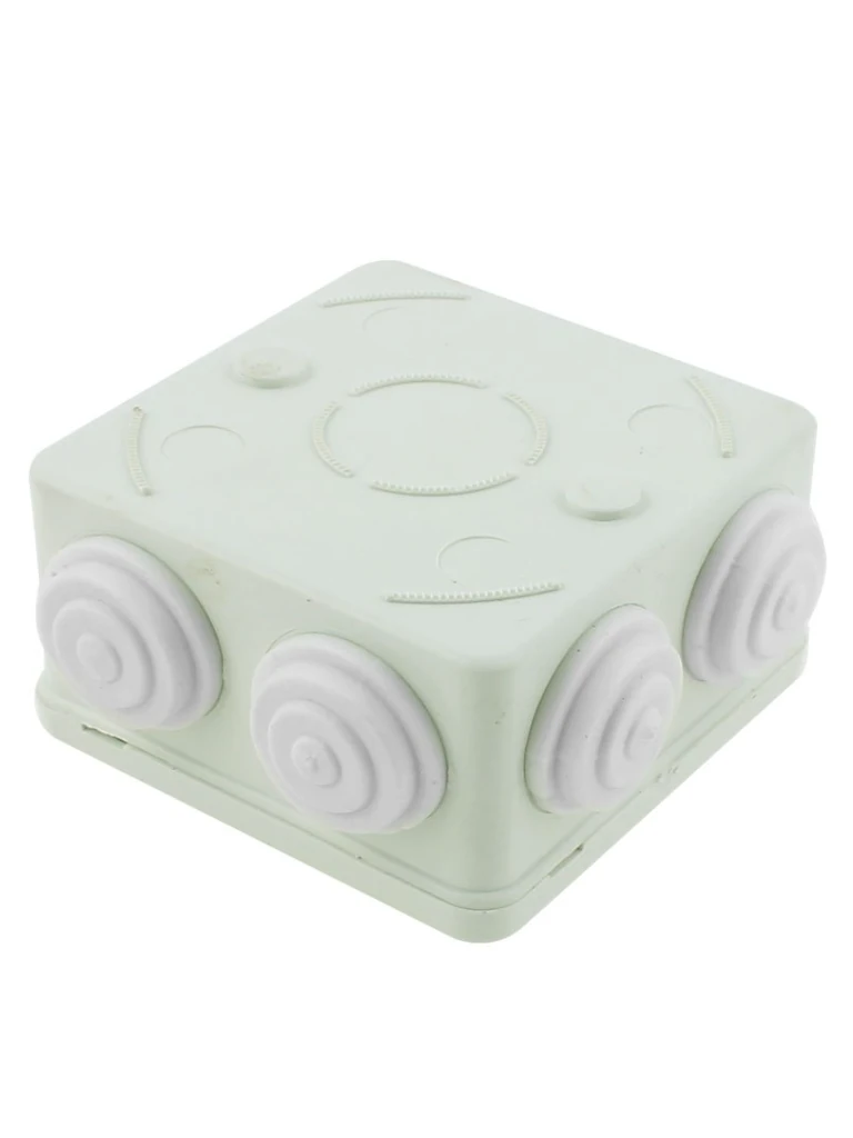 SAXXON PB085 - Caja de conexiones con 7 entradas / PVC libre de halógenos / Compatible con cámaras Bullet / Domo / Dimensiones 85 x 85 x 50 mm (Ancho x Alto x Fondo) / IP55 - Imagen 3