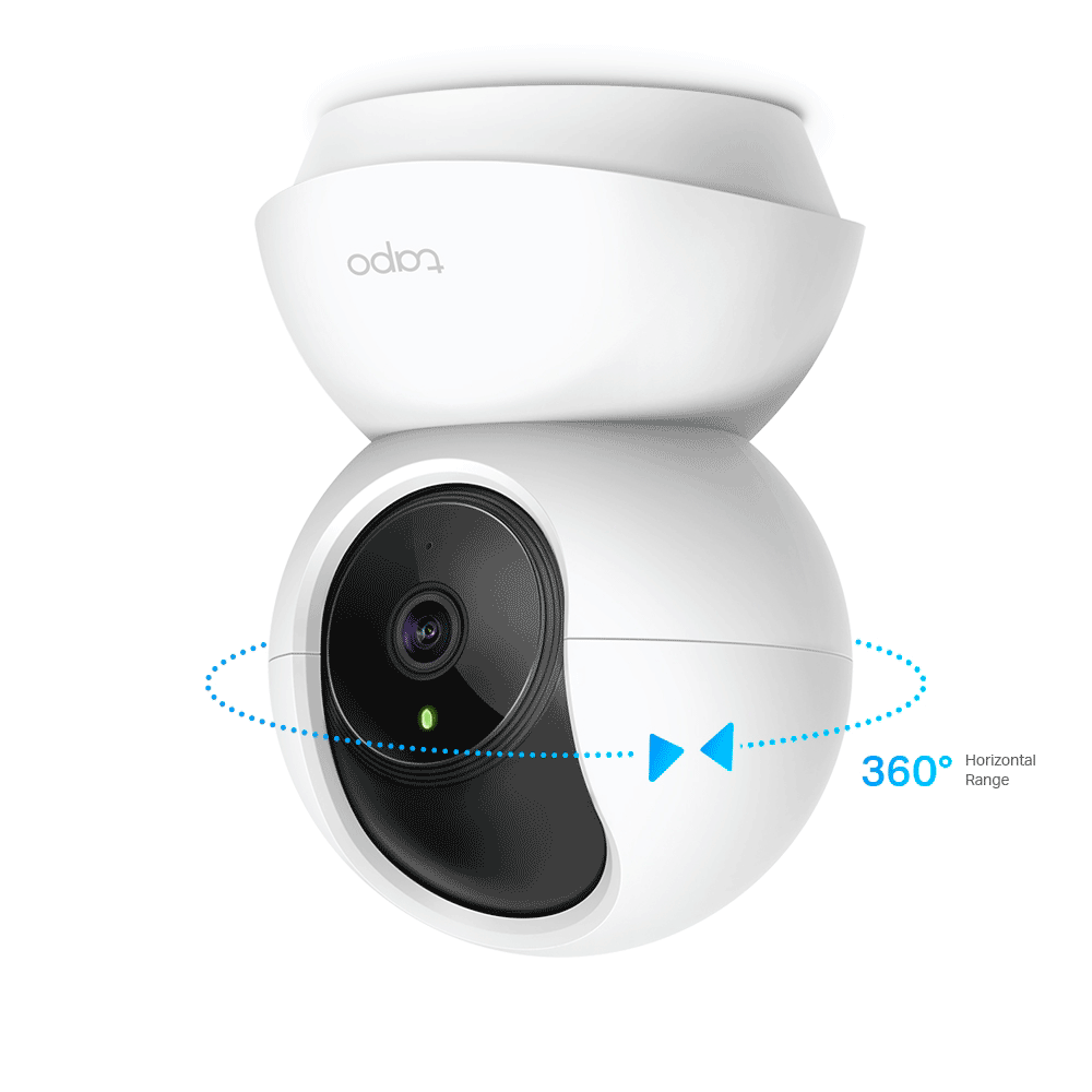 TP-LINK TAPO C210 - Cámara Domo IP PT WiFi para Interior con resolución de 3 MP, visión nocturna, WiFi 2.4 GHz, notificaciones push y ranura para Micro SD, además de audio de doble vía. - Imagen 3