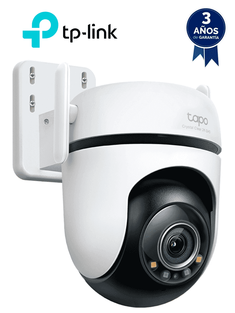 TP-LINK - Tapo C520WS - Cámara Wi-Fi, PT 360º de seguridad para exteriores, 4MP (2560 x 1440 px), audio bidireccional, Detección de movimiento, Detección de personas, de mascotas, y vehículos, Detección de cruce de línea, Compatible con Alexa y Google