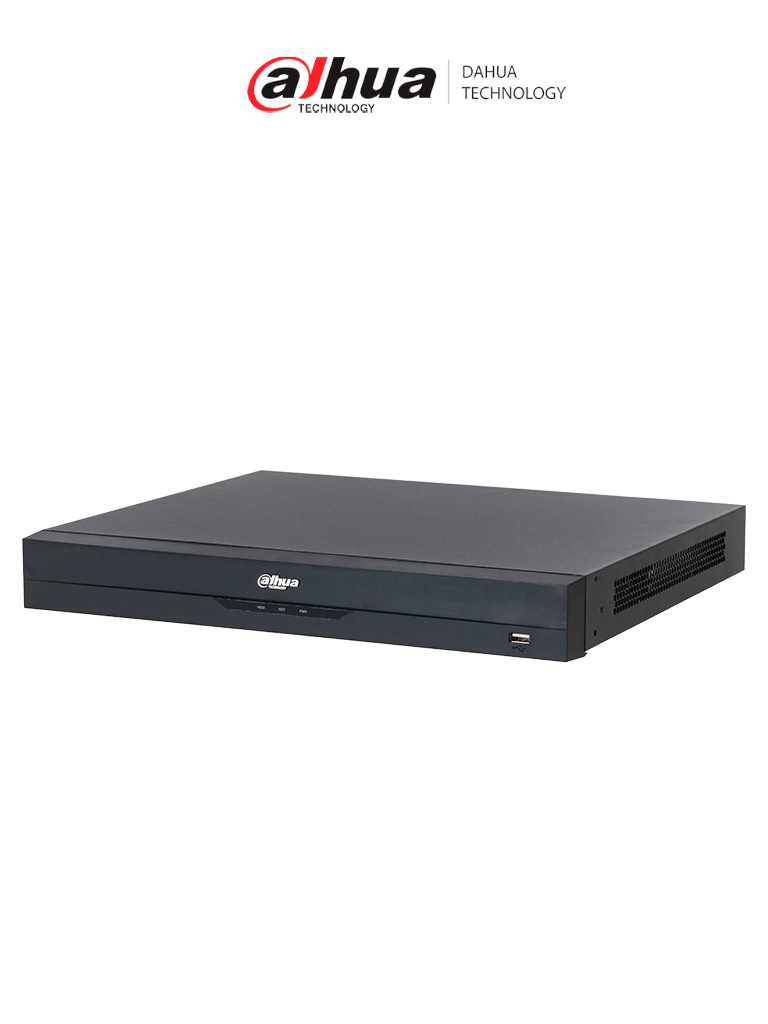 DAHUA DHI-NVR5216-16P-EI2 NVR IP WizSense de 16 canales 1U/ 16PoE/ 2HDD/ H.265+/384 Mbps/ AcuPick / N+M cluster/ IA por grabador: FD y FR /Protección perimetral/ SMD Plus/ HDMI 8K/