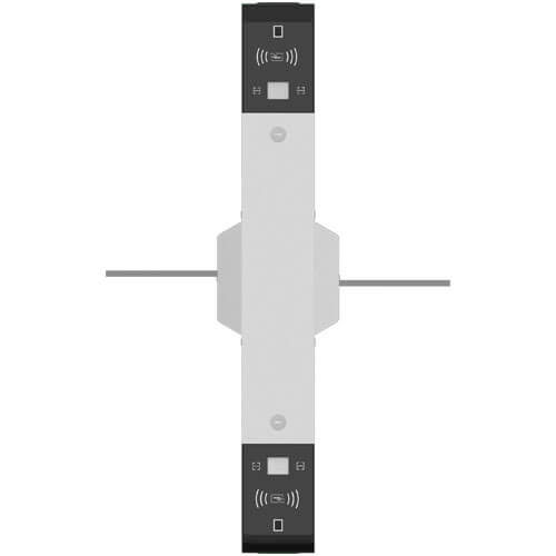 ZKTECO MARSF1200 - Barrera Peatonal Tipo Flap Bidireccional / Acero inoxidable SUS304 / Protección IP34 / 110V / 30 x min / 40 cm x carril / Exterior Protegido / 3 millones de ciclos / Aleta de Acrílico / No cuenta con Lectores y Panel - Imagen 3