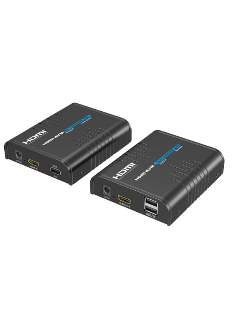 SAXXON LKV373KVM-5.0- Kit Extensor HDMI/KVM para Hasta 120 metros/ Resolución 1080p@60Hz/ Soporta Cableado con CAT 5e y 6/ 30 HZ/ 2 Puertos USB para Conectar Teclado y/o Mouse/ 5 VCD/ Plug and Play/ Punto a Punto o Punto Multipunto con Switch/ - Imagen 4