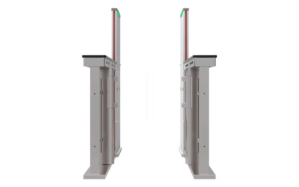 ZKTECO MST150 PRO - Barrera Peatonal Abatible tipo Swing / 2 Chasis Acero SUS304/ Detector de Metales Integrado/ 15 Zonas/ 30 personas x minuto / 8 pares de sensores infrarrojos / Anti-Tailgating / Servo Motores / Apertura configurable 1s a 5s - Imagen 3