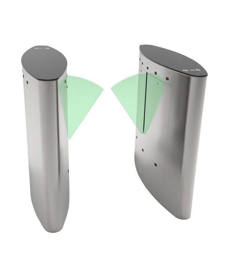 ZKTECO FBL5022 - Barrera Peatonal Tipo Flap Bidirecc. / 2 Chasis Acero SUS304/ Cristal Templado / Aleta de Acrílico / Carril 60 cm / Exterior Protegido / 30 a 40 Personas X Min / 2 Millones de Ciclos / Incluye Panel INBIO260 PULL y Lectores FR1200 ID - Imagen 3